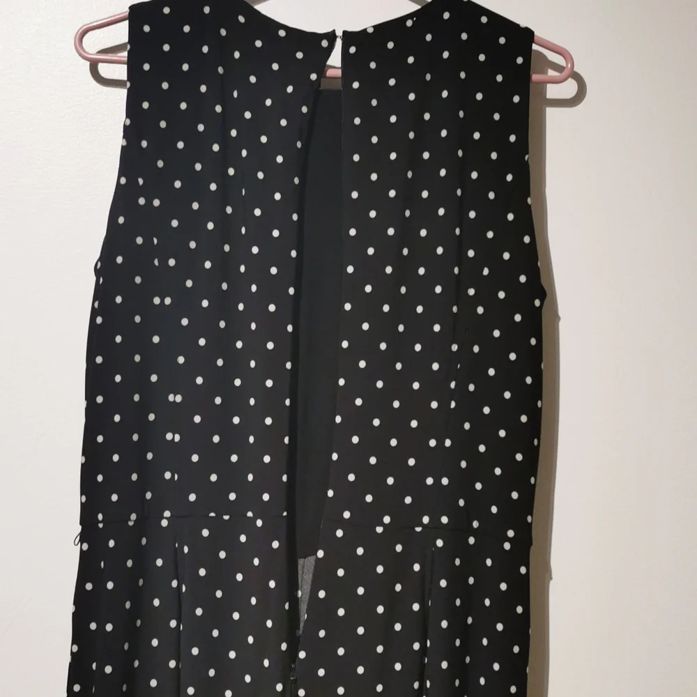COPY - Ralph Lauren black & white polka dot jumpsuit s14 - Picture 6 of 7